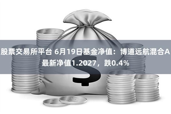 股票交易所平台 6月19日基金净值：博道远航混合A最新净值1.2027，跌0.4%