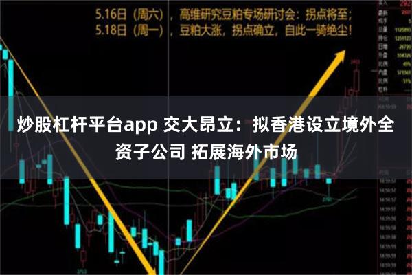 炒股杠杆平台app 交大昂立：拟香港设立境外全资子公司 拓展海外市场